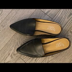 Chic Franco Sarto Leather Mules